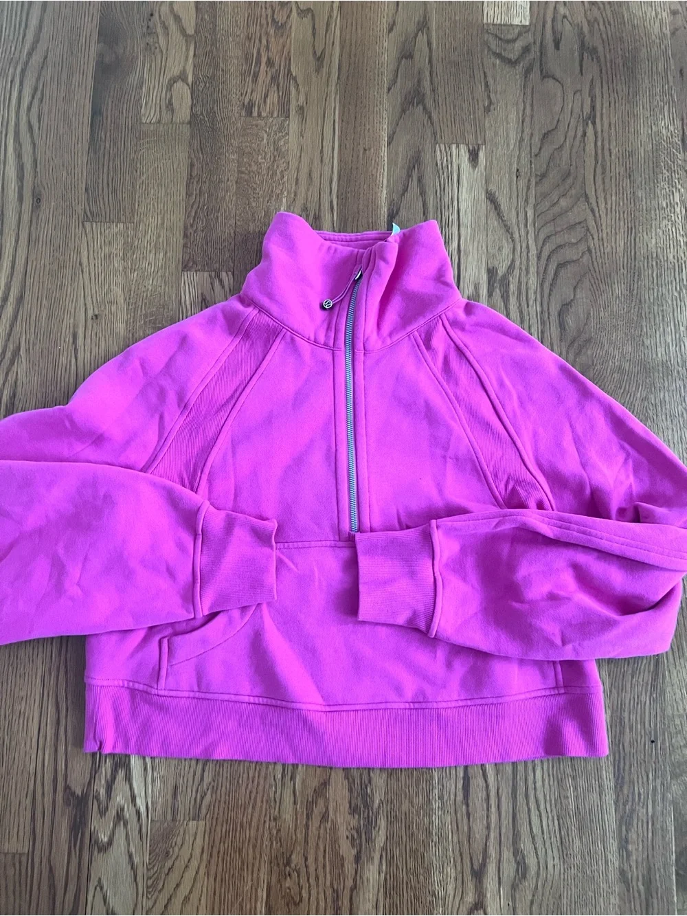 Lululemon 1/2 Zip Cropped Scuba Sweatshirt - Picture 3 of 14